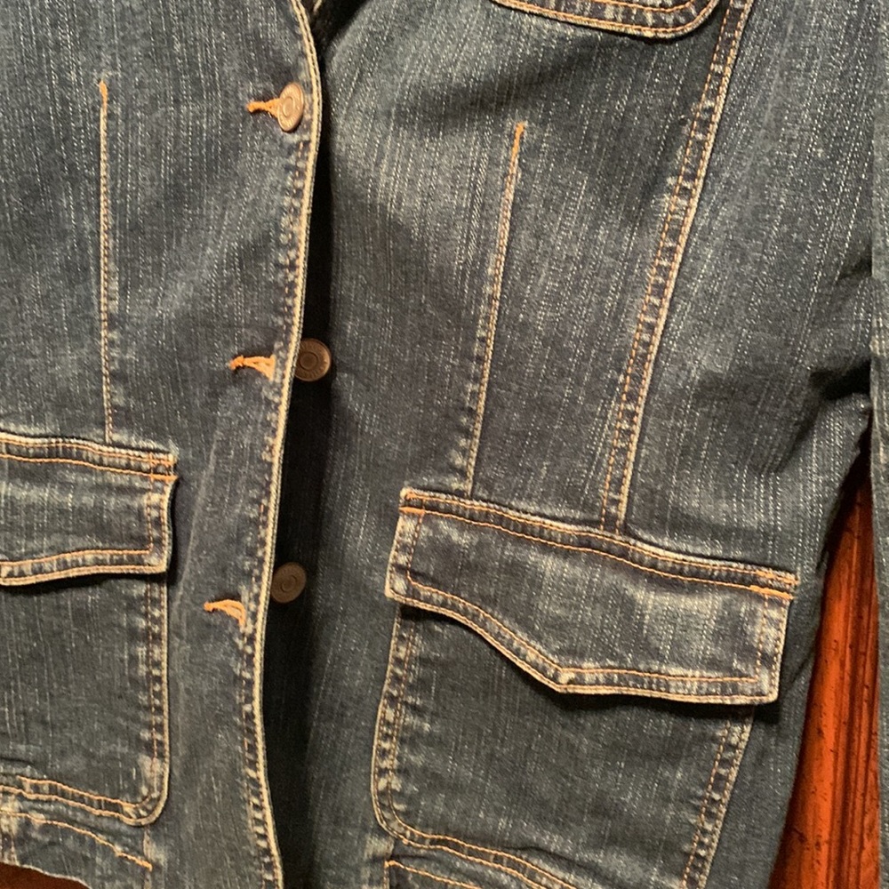 Villager By Liz Claiborne Denim Jacket Size 8 Womens - Picture 6 of 8